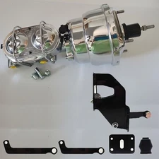 For 1962 1972 Mopar A B E Body Chrome 7" Dual Power Brake Booster Conversion Kit