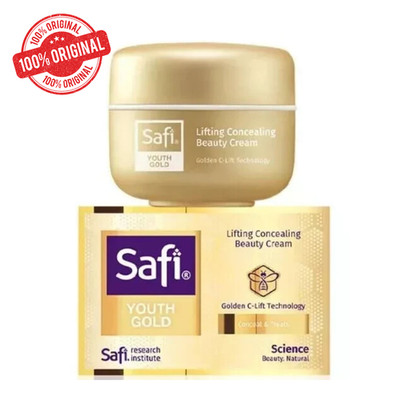 Safi Rania Gold Beauty Cream 16g Youth Gold Lifting Concealing Anti Aging ORI