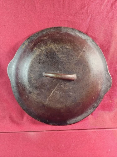 Antique Wagner Cast Iron No8 Self Basting Lid 10 1/2 In Unmarked c1900-1915