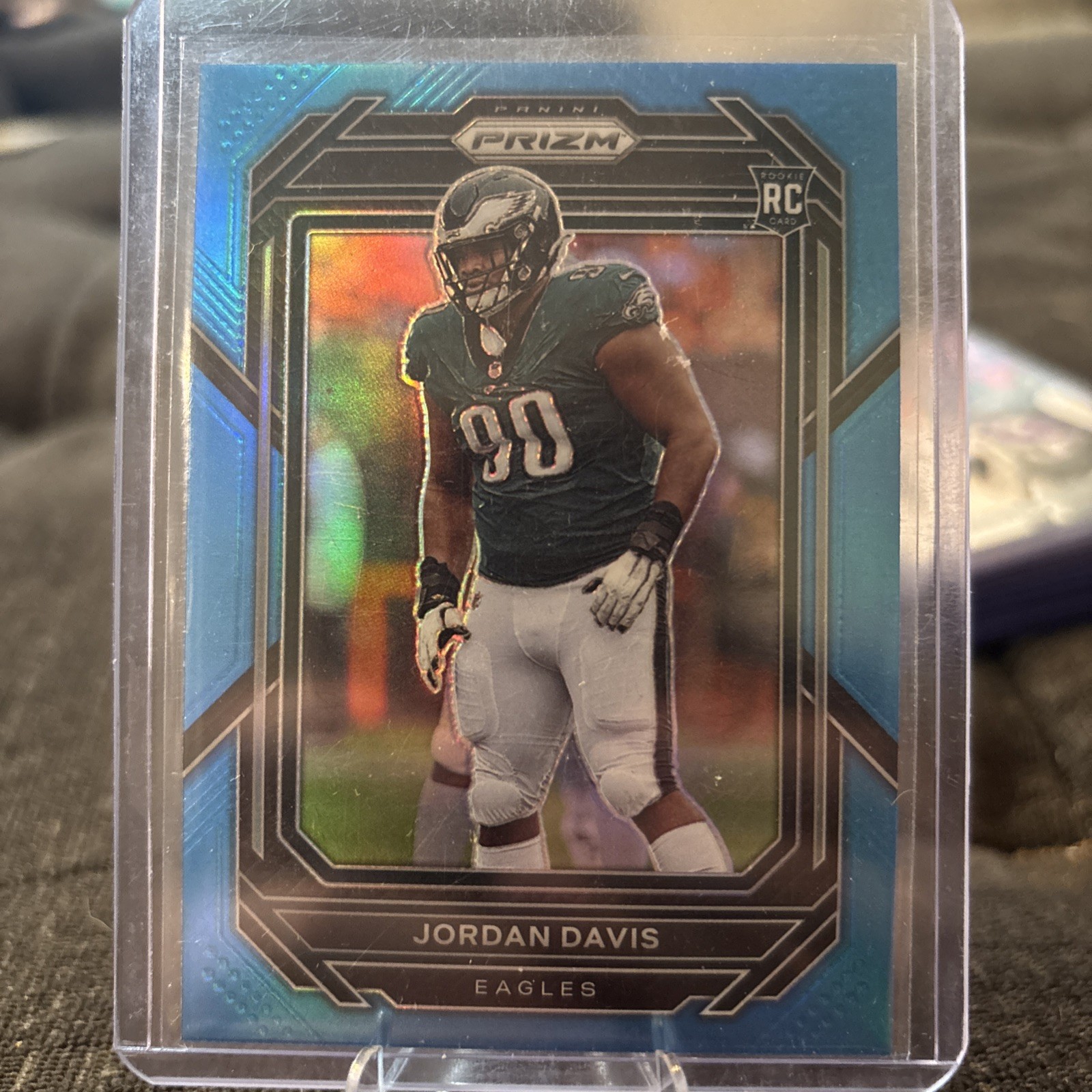 2022 Panini Prizm Light Blue Jordan Davis #371 Rookie Card RC