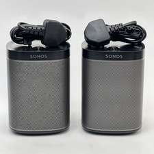 Sonos Play 1 Smart Wireless Speaker- Stereo Pair- Black/Grey