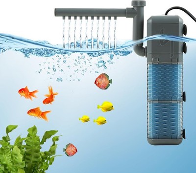 800L/h Filterpumpe 9W Aquarium Außenfilter Einstellbarer leise für Süßwasser
