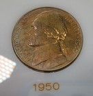 Proof Jefferson Nickels Set 1950-1964, 15 coins in Capital Plastics holder, box — photo 6