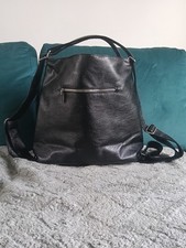 Faux Leather Handbag Backpack Hybrid - MB#04