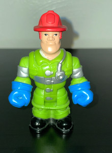 2005 Fisher Price Rescue Heroes Husky Heroes Fireman in Fire Suit