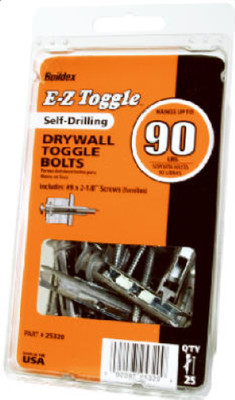 Buildex E-Z Toggle 25-Pk Self Drilling Drywall Toggle Bolts #25320