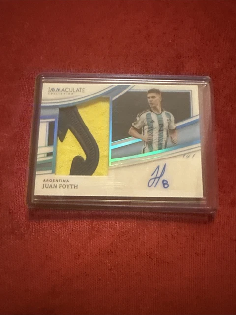 Panini Immaculate Collection 2022-23 Juan Foyth 1/1 Auto/Match Worn Patch 🔥