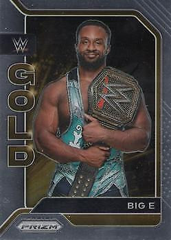 Big E #10 2022 Panini Prizm WWE Gold card