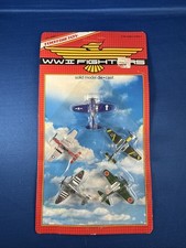 Vintage 1989 Tootsietoy WWII Fighters 5 Die-Cast Planes New Airplanes No. 2922
