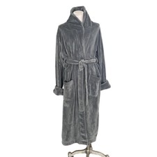 Pottery Barn Luxe Plus Robe- one size - gray