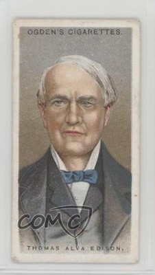 1924 ITC Leaders of Men Tobacco Ogden's Back Thomas Edison #17 11bd