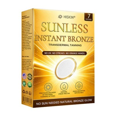 Hiskin Sunless Tanning Microneedle Patch Natural Glow No UV No DHA No Mess