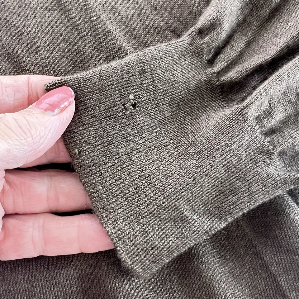 Suéter ZILLI Para Hombre CACHEMIRA/SEDA Talla Grande Defecto Pequeño Agujero Ver Fotos Foto 3 de 4