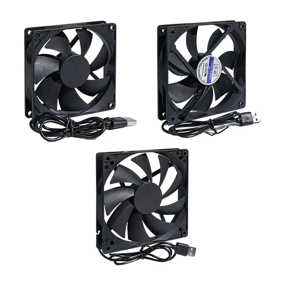 Ventilateur USB PC petit format noir, ventilateur de refroidissement - Photo 1/1