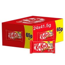 Kit Kat 4 Finger Milk Chocolate Bars 41.5g (Pack of 24) | Bulk Buy
