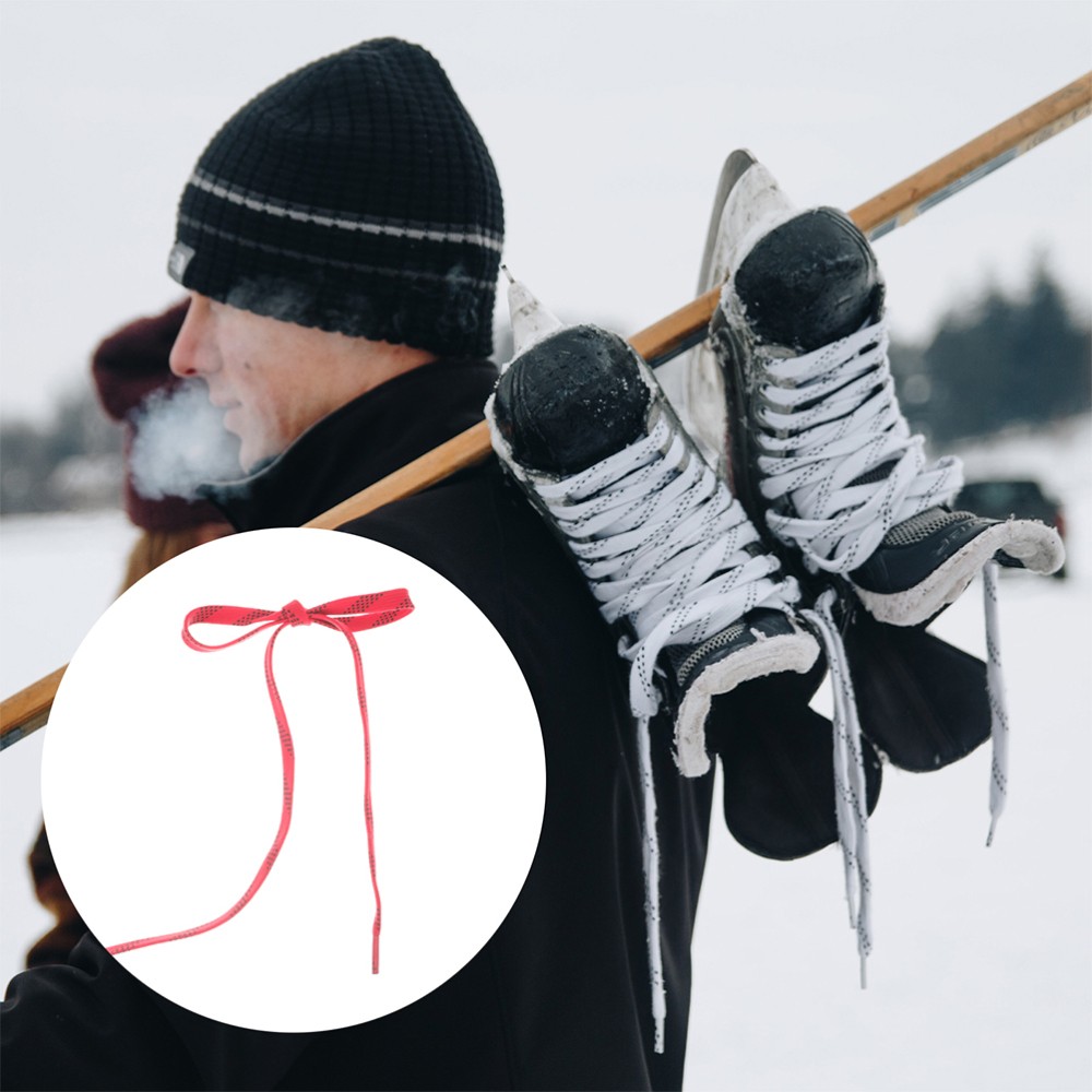 APL 2 paia di lacci per scarpe da hockey pattinaggio su ghiaccio scarpe cerate per sneaker sportive