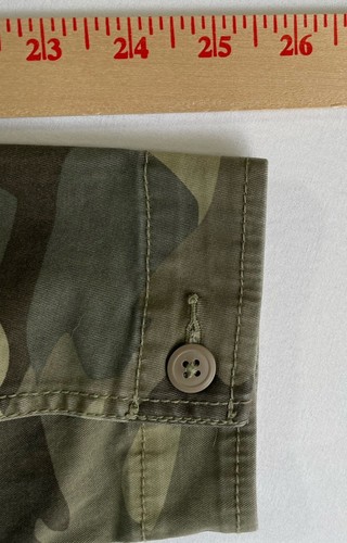 George Camo Camouflage Zip & Button-Front Jacket Mens Size XL (46-48) Green - Picture 10 of 10