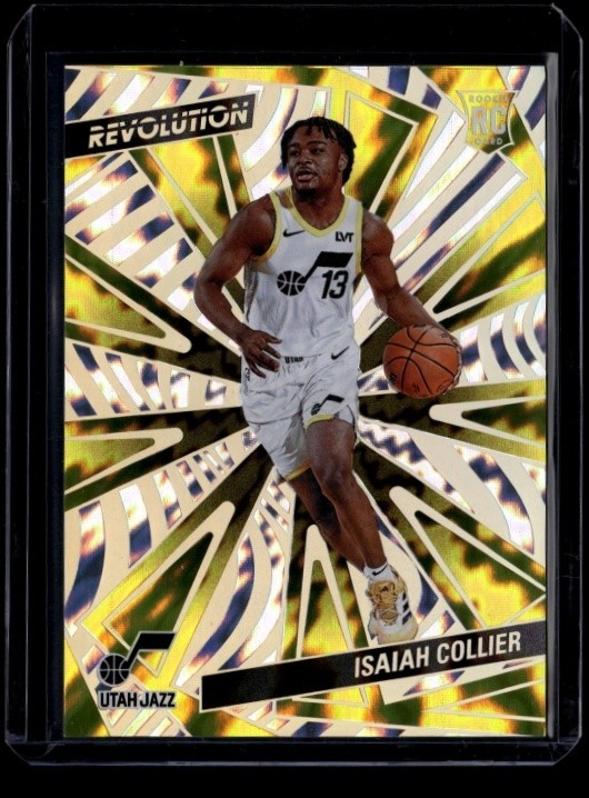2024-25 Panini Revolution Isaiah Collier #144 Lightning 102/175 RC Jazz