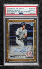 2020 Bowman Draft Gold Wave Refractor 19/50 Trevor Hauver PSA 10 Auto 1i1l