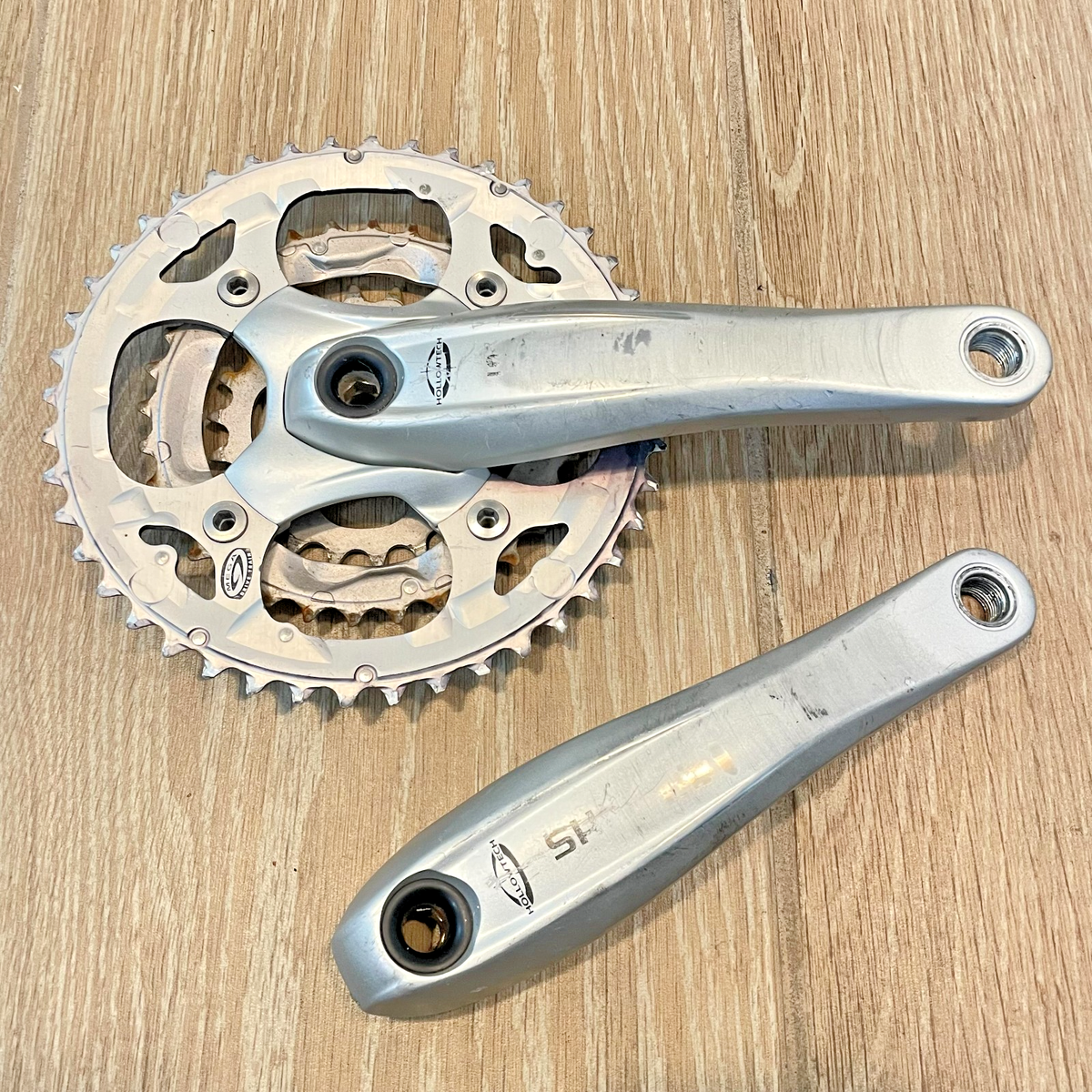 FC-296 SILVER925 21号 Shimano Deore FC-M521 Crankset, 175mm, 44/32/22 9s Silver | eBay