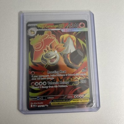 Pokémon TCG Mega Evolution Mega Camerupt EX Full Art Ultra Rare Card 156/132 NM