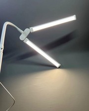 Desk Dual Head Desk Lamp Dimmable Reading Tall Night Light WorkLight 61cm Wide