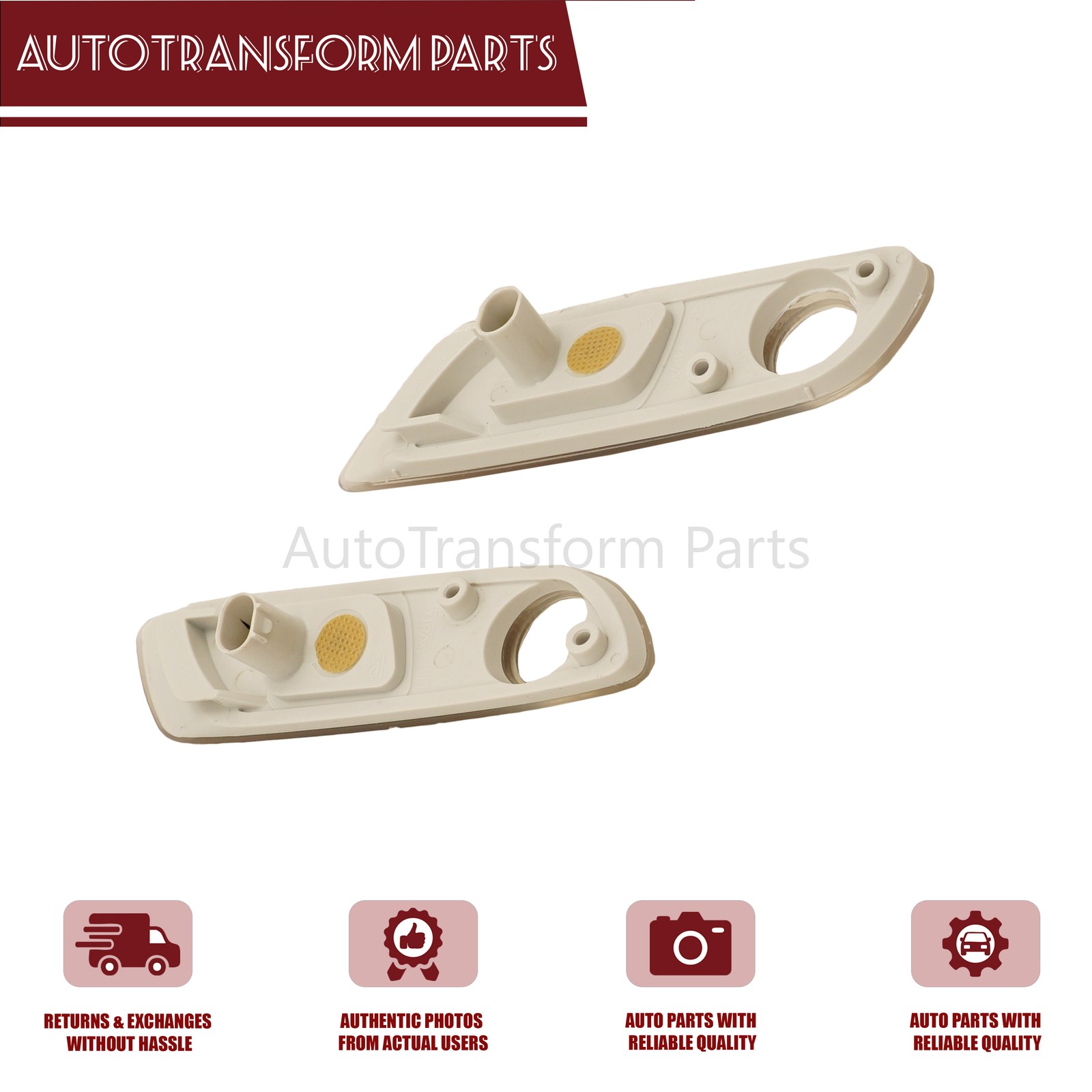 Pair Front Fender Side Marker Lights For Rolls-Royce Ghost Wraith Dawn 10-19 US