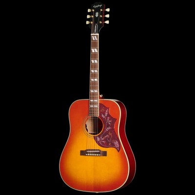 Epiphone Inspired by Gibson Hummingbird Standard, Cherry Sunburst with Deluxe