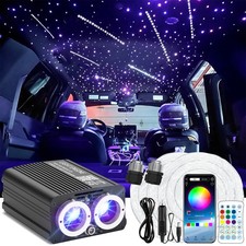 Auto RGBW LED 500-1200 Sternenhimmel Twinkle Meteor Lichtfaser Glasfaser Optik