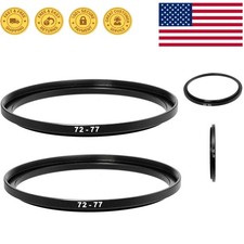 Durable 72mm to 77mm Anodized Aluminum Step-Up Ring for Enhanced Filtering