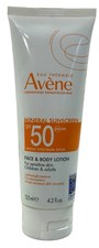 Avène Face & Body Lotion Mineral Sunscreen SPF 50 - 125ml, 4.2oz Exp 03/2026 3.09 per gallon