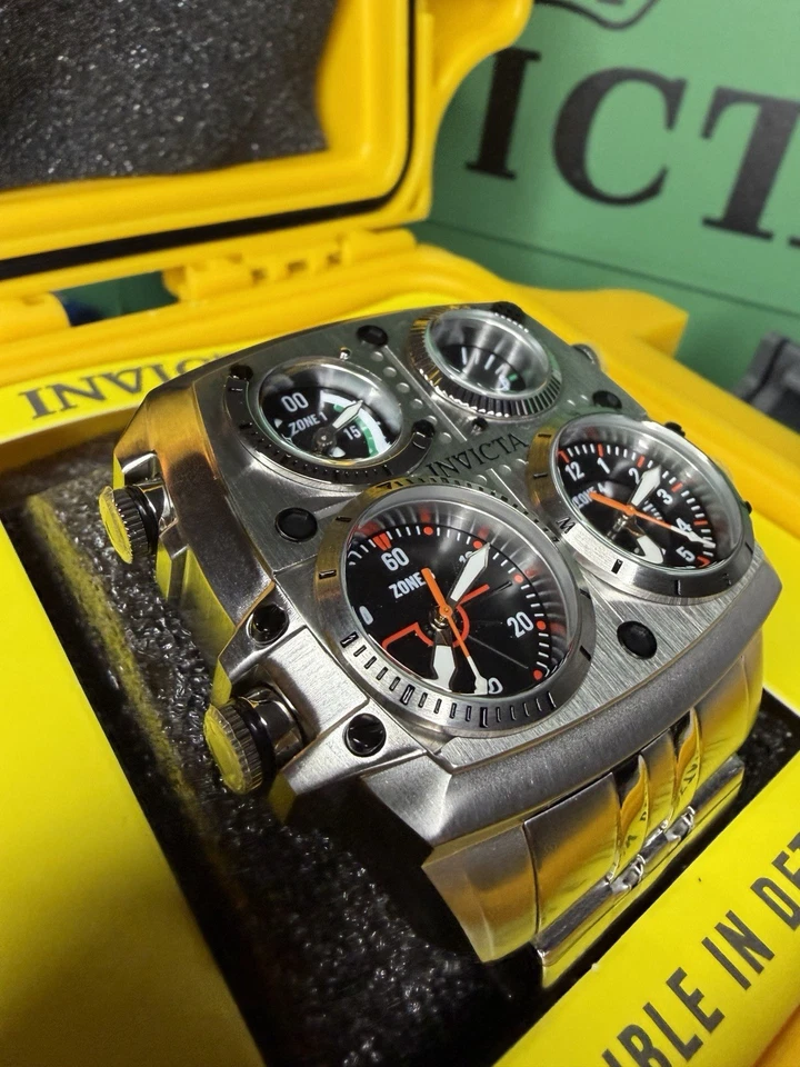 🔥NEW🔥Invicta Aviator✈️ Pilot ZULU TIME 50mm 4-Time Zone Men’s Watch 49605  - Image 4 of 4
