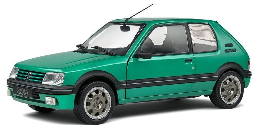 Peugeot 205 Griffe 1992 Green 1/18 - S1801712 SOLIDO