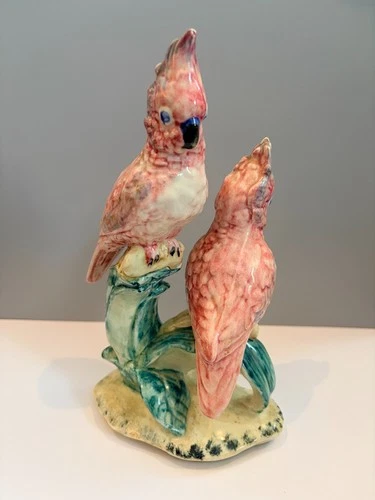 Vintage Stangl Pottery LARGE Bird Figurine No. 3405, 3405D Cockatoo Parrot 9.5"