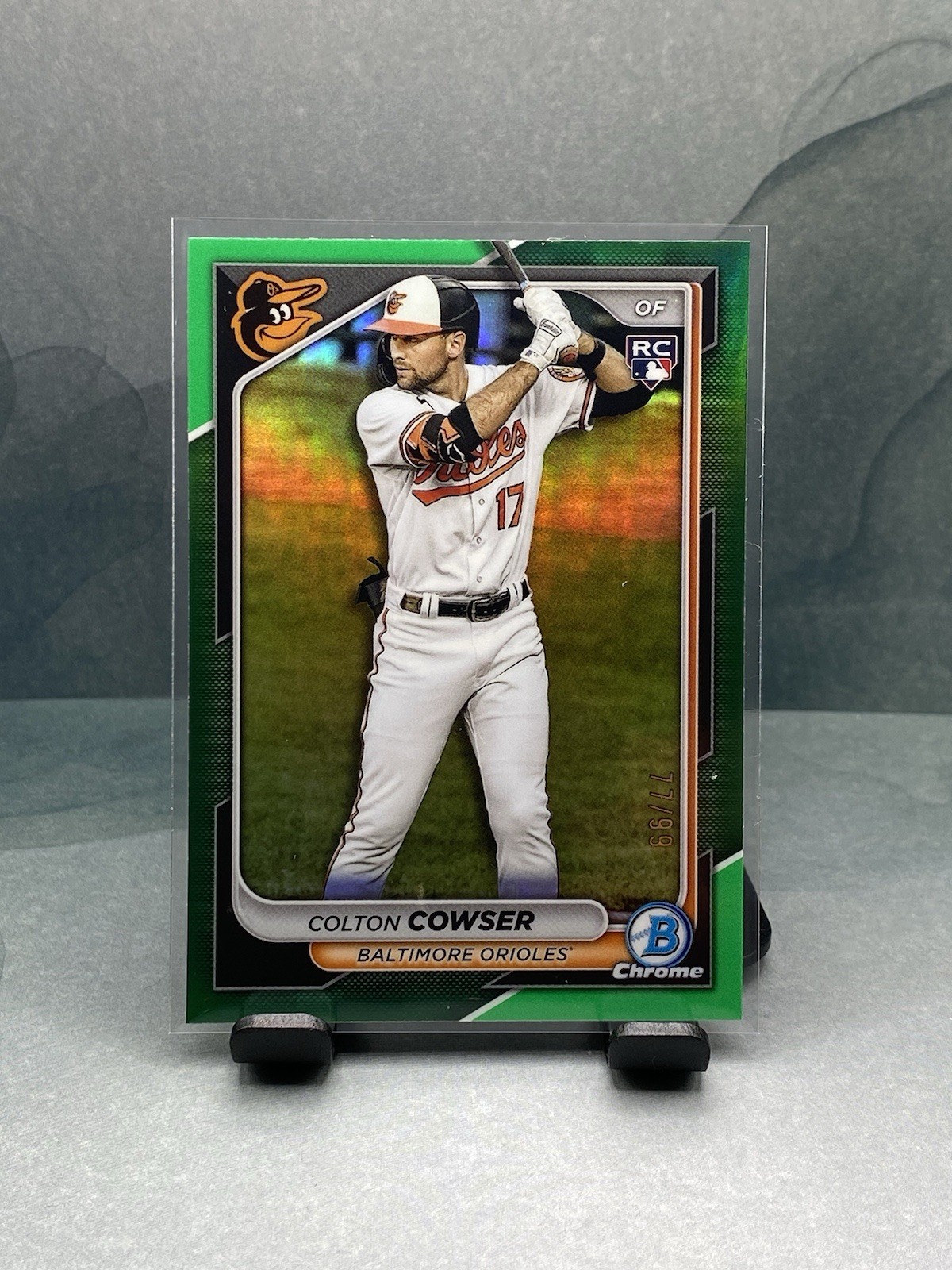 2024 Bowman Chrome - Colton Cowser #33 Green Refractor /99 (RC) ORIOLES