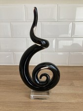 Vintage Murano? Art Glass Swirl Sculpture Ornament – Abstract Home Decor