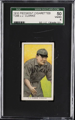 1910 PIEDMONT CIGARETTES T206 J.J. CLARKE SGC 4