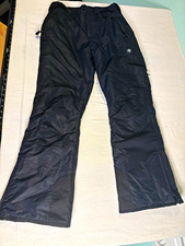 SwissTech women Black Snow/Ski Pants Size S 4-6 Adjustable Waist 11-12 