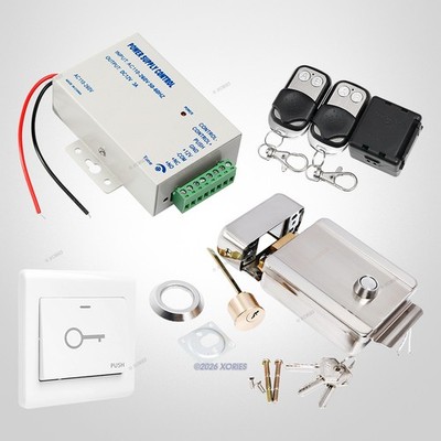 DIY Intercom System Accessories Power Supply Remote NO Electric Lock Exit Button