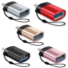 2-Pack USB C Adapter Hi-speed OTG USB Type C to USB-A 3.0 Convertor