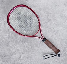 Vintage Ektelon Rogue Racquetball Racket Metal Frame Leather Grip Very Solid