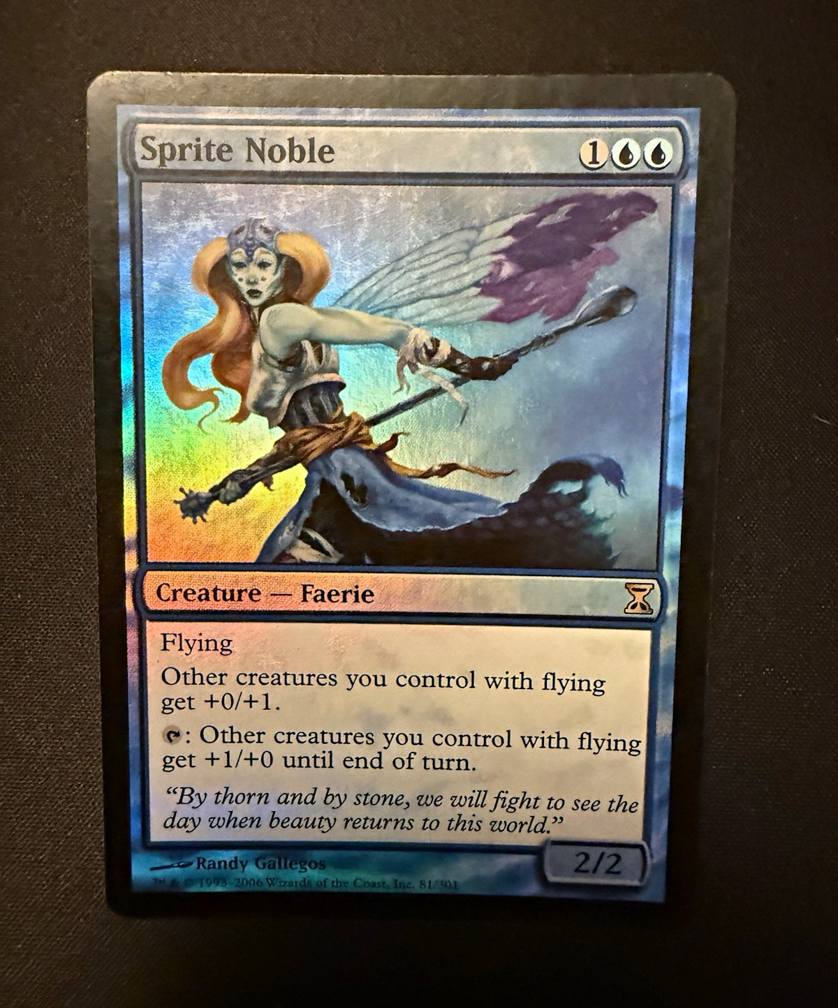 Magic: The Gathering Sprite Noble Time Spiral Foil