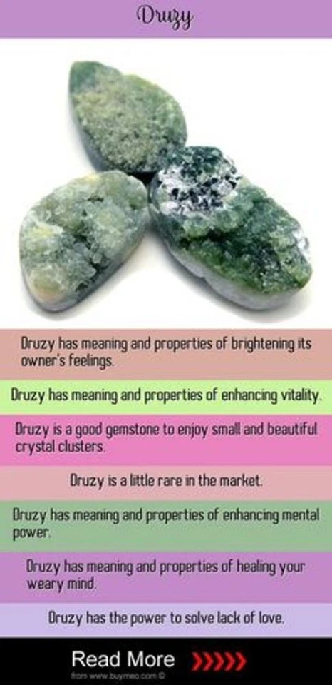 Multi Slice Druzy Gemstone Handmade Unique Design Jewelry Bracelet 7-8" SR 1183 - Image 3 of 4