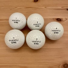 5x Golfball Maxfli D-Tec Extra Straight, Golfbälle