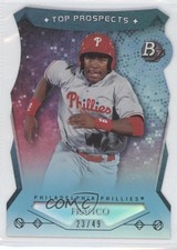 2014 Bowman Platinum Blue Refractor Die-Cut 23/49 Maikel Franco #TP-MF 0w8
