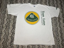 Vintage 90s Team Lotus F1 Formula One Racing 7 Time Champions Logo T-shirt Sz XL