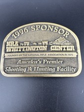 Nra Whittington 1996 America's Premier Hunting Shooting Facility Belt Buckle