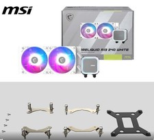MSI MAG Coreliquid A13 240 AIO ARGB CPU Liquid Cooler - White New Open Box