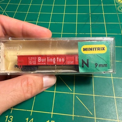  Minitrix N Scale Burlington Route CB&Q 83116 Gondola Train Freight Car