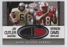 2006 SAGE Game Exclusives Dual Jerseys Silver 3/50 Jay Cutler Vernon Davis 7ud